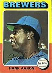 Hank Aaron Baseball Cards 1975 Topps Prices
