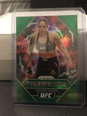 Amanda Nunes [Green] #23 Ufc Cards 2021 Panini Prizm UFC Fireworks Prices