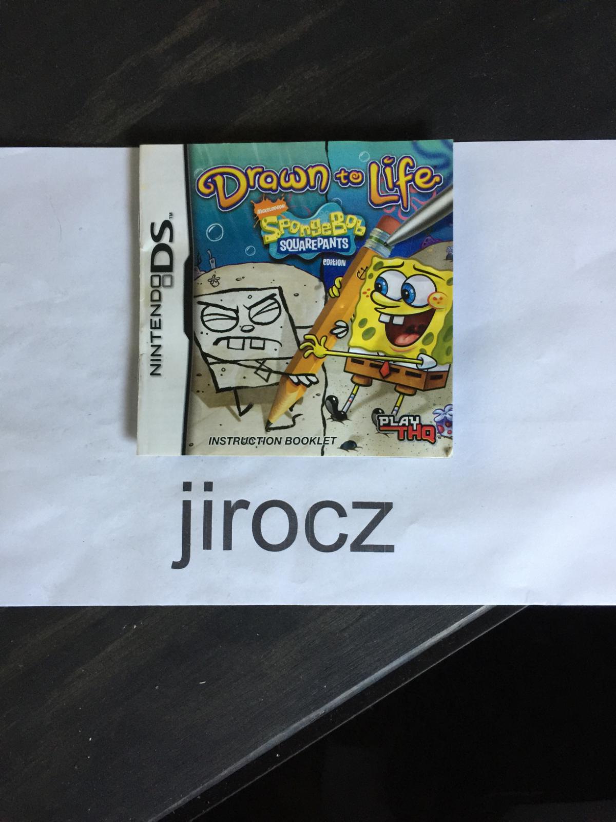 Drawn To Life Spongebob Squarepants Edition Nintendo DS Game 