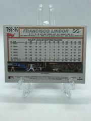 Back Of Card | Francisco Lindor Baseball Cards 2021 Topps Update 1992 Redux