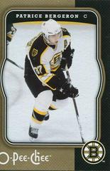 Patrice Bergeron #34 Hockey Cards 2007 O-Pee-Chee Prices