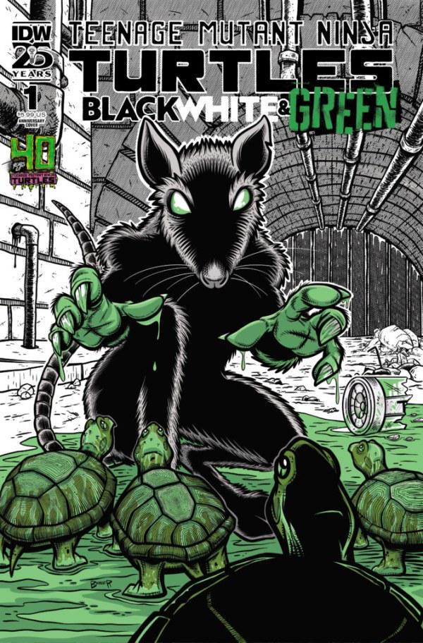 Teenage Mutant Ninja Turtles: Black, White, & Green [Berger] #1 (2024) Comic Books Teenage Mutant Ninja Turtles: Black, White, & Green