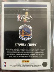 Stephen Curry  | Stephen Curry Basketball Cards 2022 Panini Hoops Road to the Finals