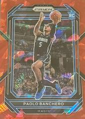 Paolo Banchero [Red Ice] #249 Basketball Cards 2022 Panini Prizm Prices