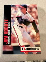 Jim Abbott #1 Baseball Cards 1992 Jimmy Dean Prices