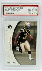 Ricky Williams Football Cards 1999 SP Authentic Prices