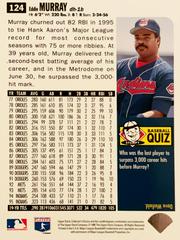 Rear | Eddie Murray [Silver Signature] Baseball Cards 1996 Collector's Choice