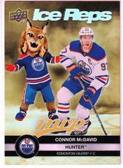 Connor McDavid, Hunter [Gold] #IR-3 Hockey Cards 2023 Upper Deck MVP Ice Reps Prices