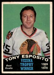 Tony Esposito [Vezina Trophy] Hockey Cards 1970 O-Pee-Chee Prices