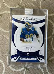 Aaron Donald [Sapphire] #23 Football Cards 2020 Panini Flawless Prices