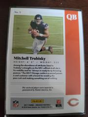 Tri Back | Mitchell Trubisky Football Cards 2017 Panini Encased