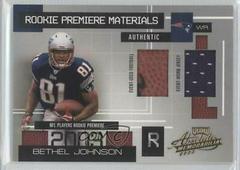 Bethel Johnson #171 Football Cards 2003 Playoff Absolute Memorabilia Prices