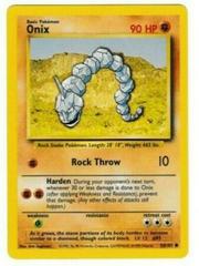 Pokémon Onix 56/102 Trading Card Basic Pokémon All Original Base