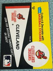 Indians Pennant  | Cleveland Indians Baseball Cards 1987 Fleer Team Stickers