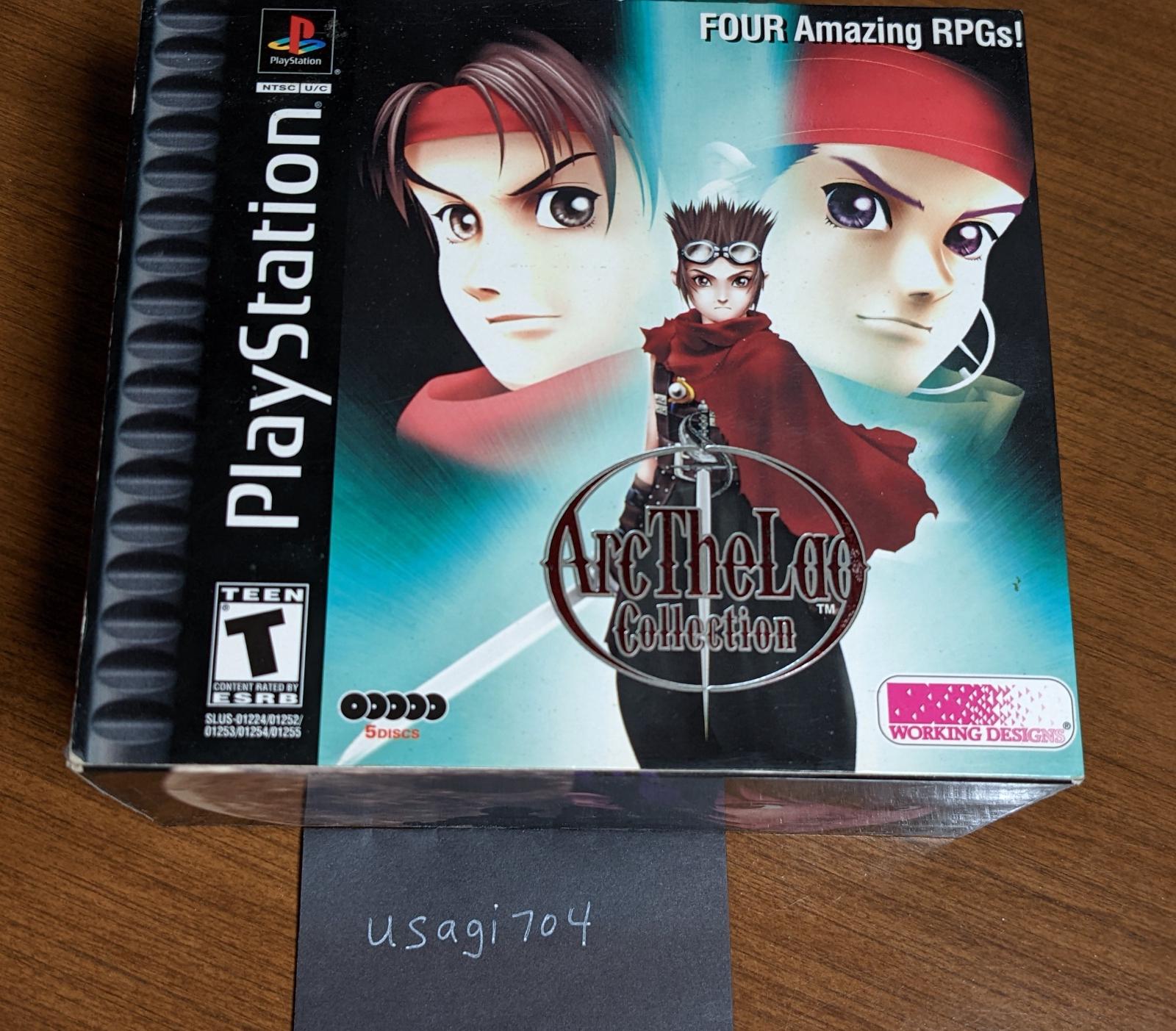 Arc The Lad Collection Item, Box, and Manual Playstation