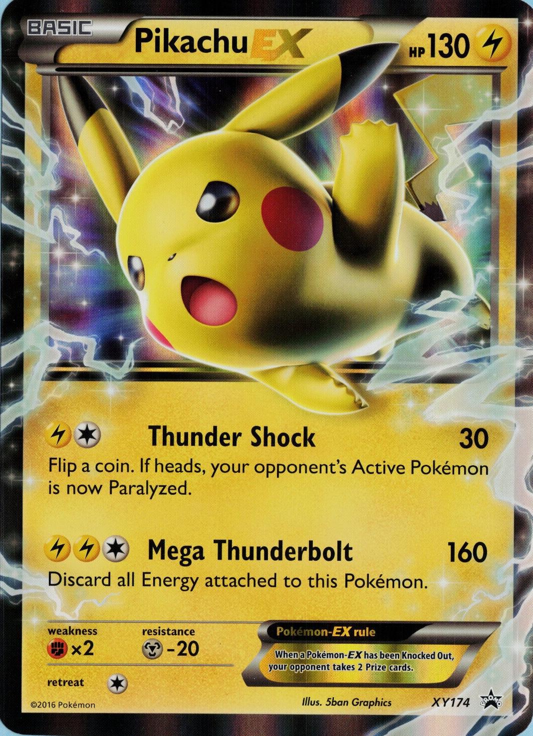 Pikachu EX [Jumbo] #XY174 Pokemon Promo