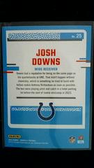 Back | Josh Downs Football Cards 2023 Panini Donruss Rated Rookies Portrait