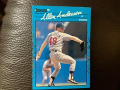 Allan Anderson #52 Baseball Cards 1990 Donruss Best AL Prices