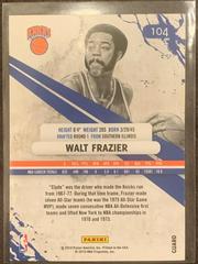 Back Of Card | Walt Frazier Basketball Cards 2010 Panini Rookies & Stars