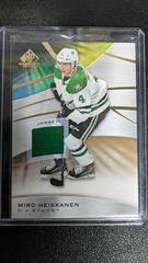 Miro Heiskanen [Gold Jersey] Hockey Cards 2019 SP Game Used Prices