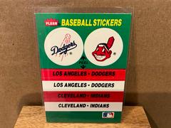 Los Angeles Dodgers - Cleveland Indians Team Sticker Baseball Cards 1988 Fleer Team Stickers Prices