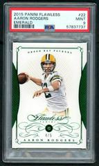 Aaron Rodgers [Emerald] #22 Football Cards 2015 Panini Flawless Prices