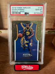 Kevin Durant [Dazzle Gold] #172 Basketball Cards 2018 Panini Threads Prices