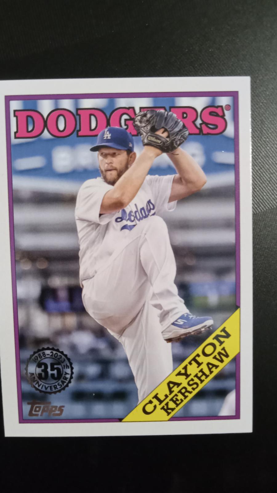 Clayton Kershaw Ungraded 2023 Topps Silver Pack 1988 35th Anniversary