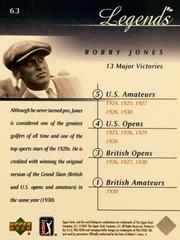 Rear | Bobby Jones Baseball Cards 2001 Upper Deck Legends