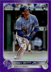 Bobby Witt Jr. [Purple] Baseball Cards 2022 Topps Chrome Update Prices