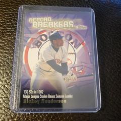 Ricky Henderson #RB-RH Baseball Cards 2003 Topps Record Breakers Prices