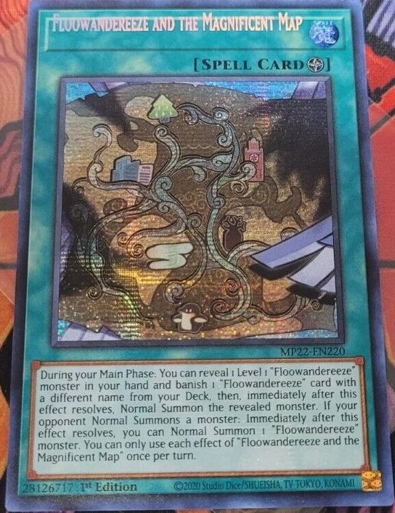 Floowandereeze and the Magnificent Map [Misprint] MP22-EN220 YuGiOh 2022 Tin of the Pharaoh's Gods Mega Pack