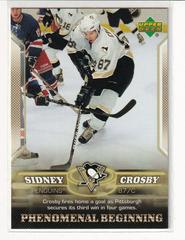 Sidney Crosby #8 Hockey Cards 2005 Upper Deck Phenomenal Beginnings Prices
