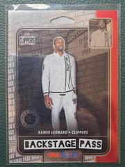 Kawhi Leonard #8 Basketball Cards 2019 Panini Hoops Premium Stock Backstage Pass Prices
