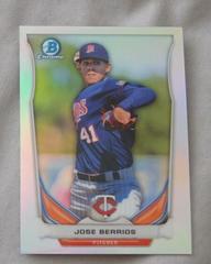 Jose Berrios [Chrome] Baseball Cards 2014 Bowman Draft Picks Top Prospects Prices