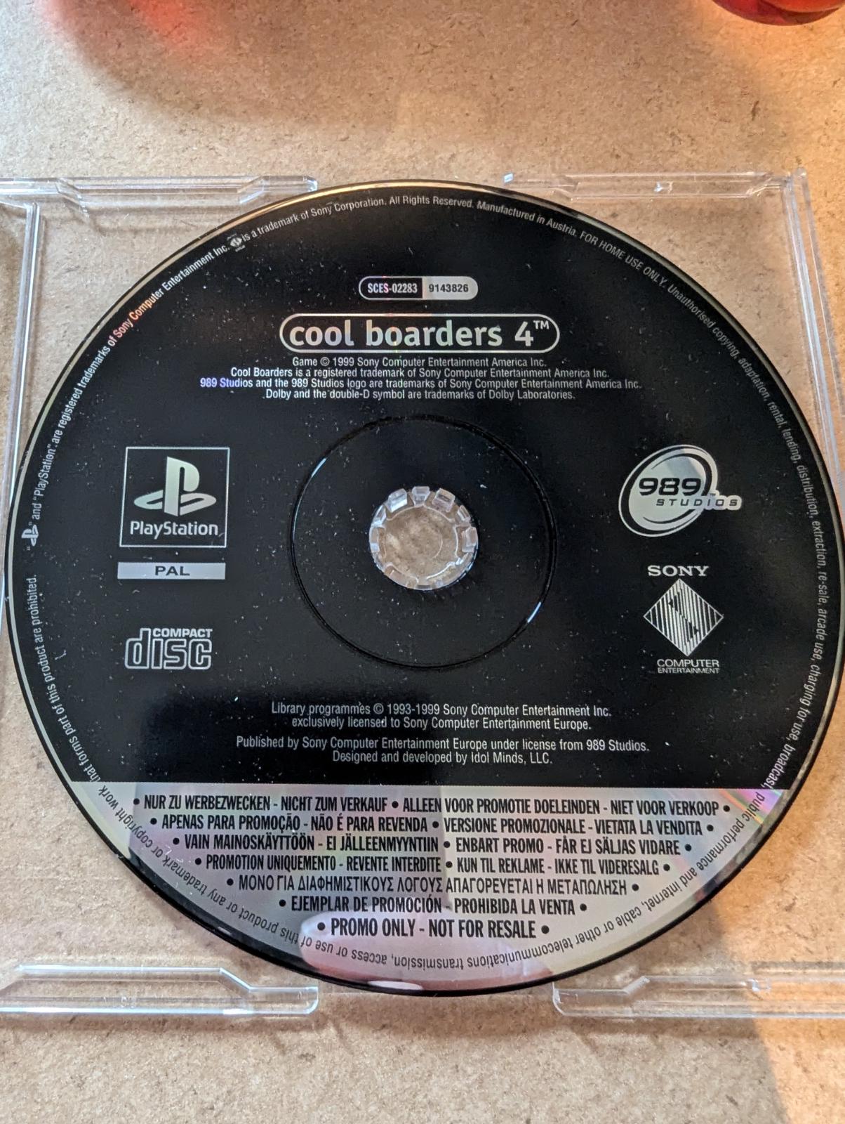 Cool Boarders 4 [Promo Not For Resale] PAL Playstation