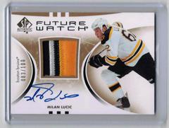 Milan Lucic [Autograph Patch] Hockey Cards 2007 SP Authentic Prices