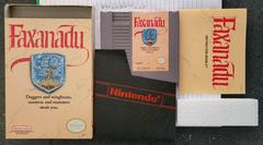 Box, Cartridge, Manual, Sleeve, And Styrofoam  | Faxanadu NES
