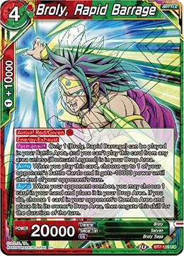 Broly, Rapid Barrage BT7-116 Dragon Ball Super Assault of the Saiyans