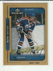 Wayne Gretzky [Gold Script] #1 Hockey Cards 1999 Upper Deck MVP Prices