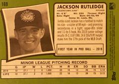 Rear | Jackson Rutledge Baseball Cards 2020 Topps Heritage Minor League