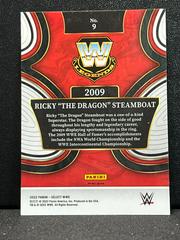 Back Of Card | Ricky 'The Dragon' Steamboat [Flash Prizm] Wrestling Cards 2022 Panini Select WWE Hall of Fame Selections