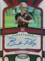 Brock Purdy Football Cards 2022 Panini Certified Rookie Signatures Prices