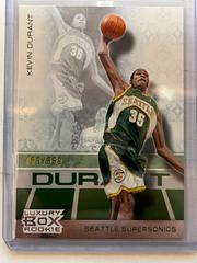 Kevin Durant #75 Basketball Cards 2007 Topps Luxury Box Prices