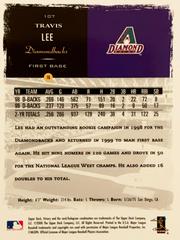 Rear | Travis Lee Baseball Cards 2000 Upper Deck Victory