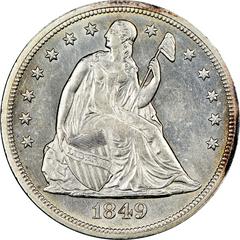 1849 [PROOF] Coins Seated Liberty Dollar Prices