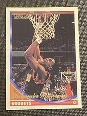 Dikembe Mutombo #262 Basketball Cards 1993 Topps Gold Prices