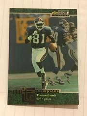 Thomas Lewis #TC30 Football Cards 1997 Collector's Choice Turf Champions Prices