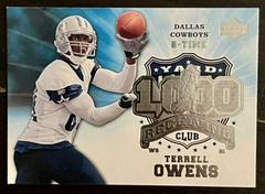 Terrell Owens #1KRE-TO Football Cards 2006 Upper Deck 1000 Yard Receiving Club Prices