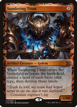 Sundering Titan Magic Kaladesh Inventions